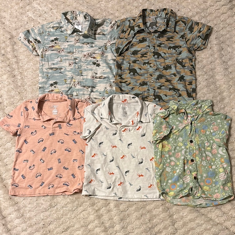 Kids Collar T-Shirts Bundle